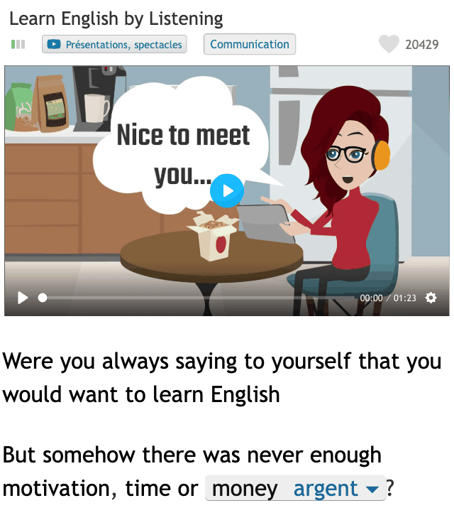 Apprenez l'anglais à la maison